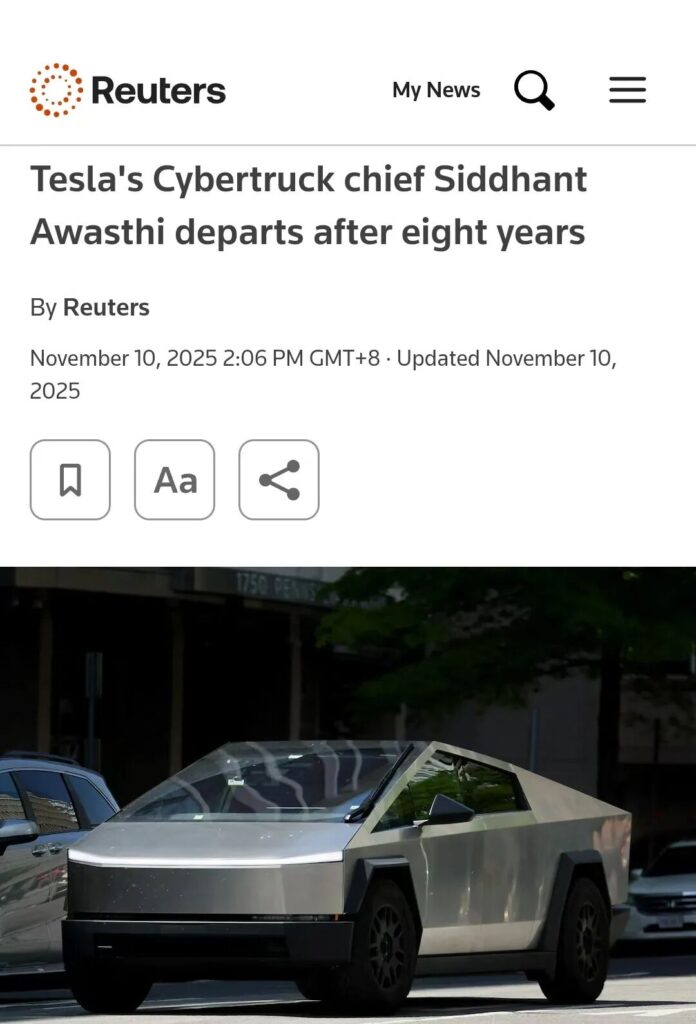 特斯拉再现离职潮，三款“神车”同时失去负责人